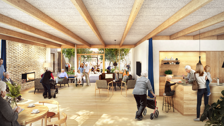 Fællesarealet på Kong Gauers Gård